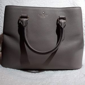 Kate Spade♠️          Gray Genuine Leather Tote